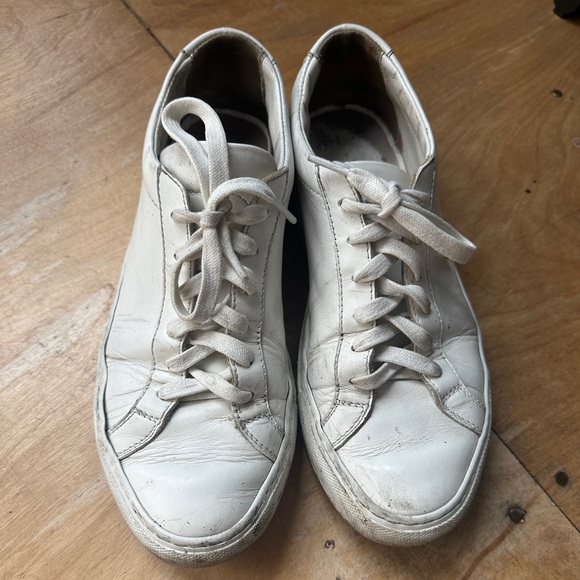 Authentic Woman by Common Projects Original Achilles Sneakers in White, Size 38 - Picture 1 of 4